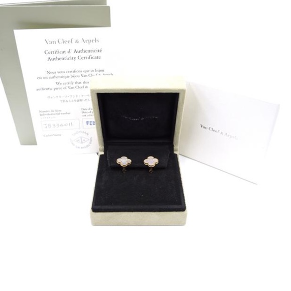 Alhambra 18k Gold Clip On Alpha System Earrings - Picture 2 of 10